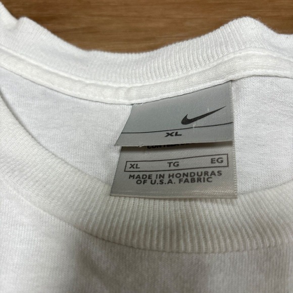 Vintage 90s Nike Force Shirt Mens XL Gray Tag Center Swoosh Puff Print - Picture 4 of 11